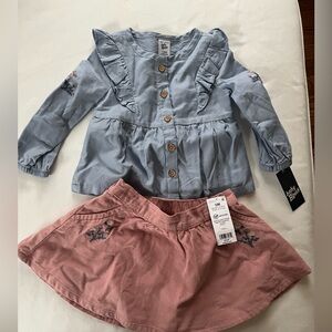 Baby B’Gosh Skirt and Top Set